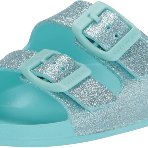 Skechers size 2 girls Foamies Cali Blast - Summer Sparkles Slide Sandal - Picture 4 of 7